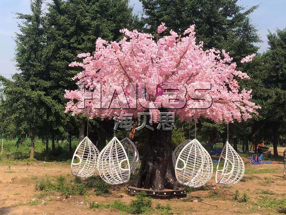 櫻花許愿樹(shù)吊籃秋千