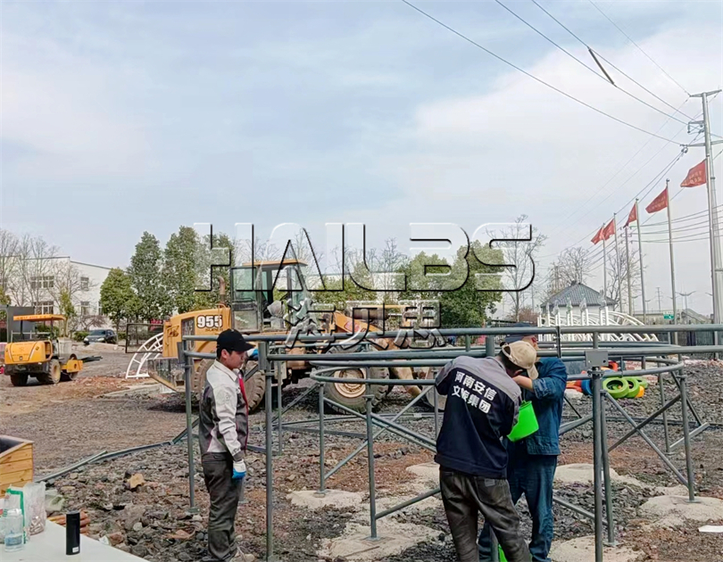 平頂山無動力親子樂園施工現(xiàn)場