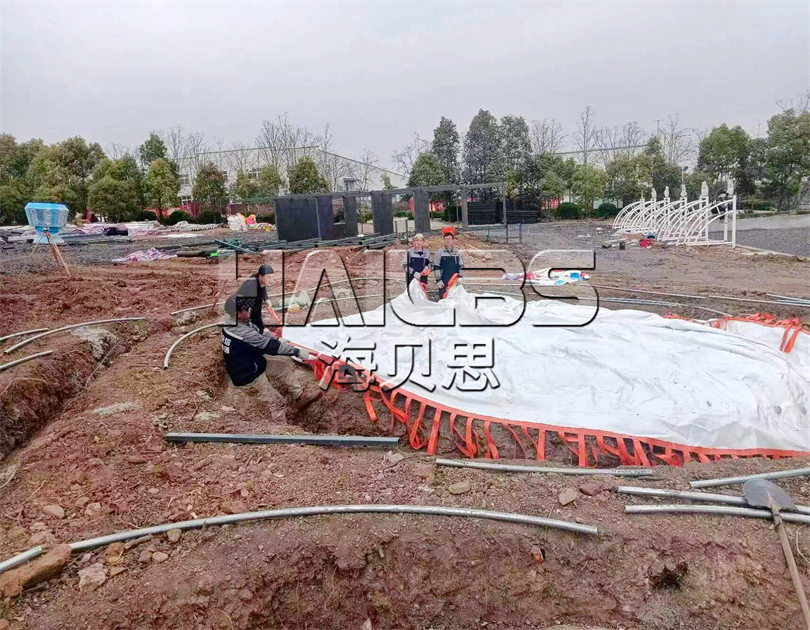 平頂山無動力親子樂園施工現(xiàn)場