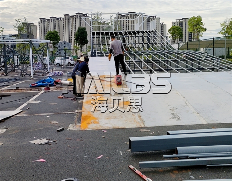 福建寧德無(wú)動(dòng)力樂(lè)園施工現(xiàn)場(chǎng)