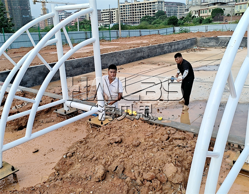 湖南衡陽長寧無動(dòng)力樂園施工現(xiàn)場