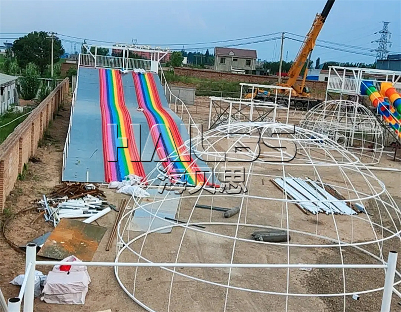 山西晉城無動(dòng)力親子樂園施工現(xiàn)場