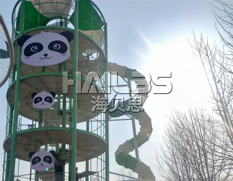河南洛陽無動力樂園施工現(xiàn)場