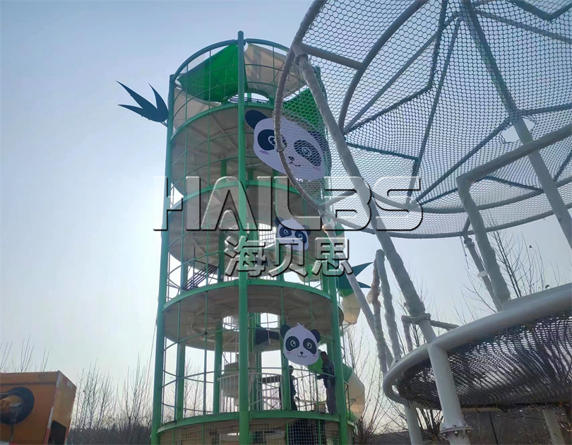 河南洛陽無動力樂園施工現(xiàn)場