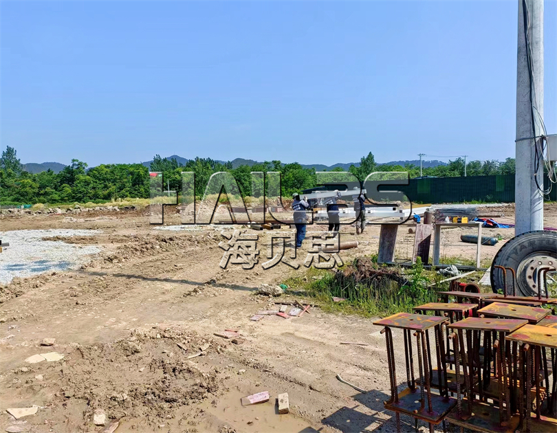 湖北麻城無動力樂園施工現(xiàn)場