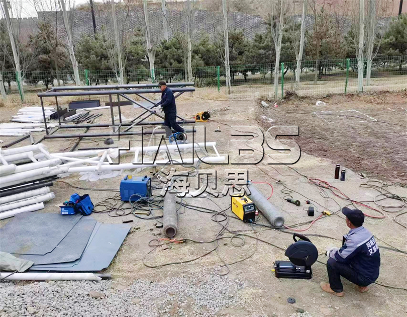 山西大同無動(dòng)力親子樂園施工現(xiàn)場