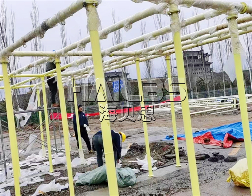 山西大同無動(dòng)力親子樂園施工現(xiàn)場