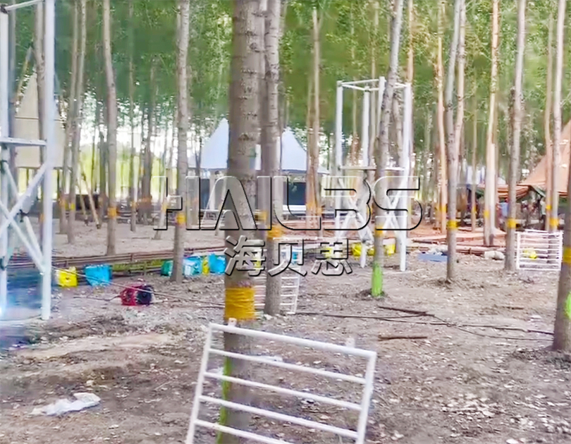 河北保定無動(dòng)力樂園施工現(xiàn)場(chǎng)