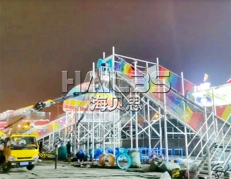 山西太原無(wú)動(dòng)力親子樂(lè)園施工現(xiàn)場(chǎng)