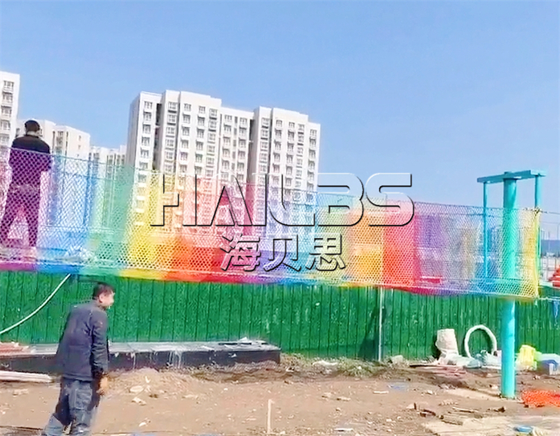 山西太原無(wú)動(dòng)力親子樂(lè)園施工現(xiàn)場(chǎng)