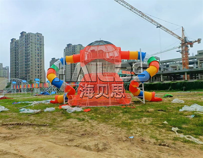 河南商丘無動力樂園施工現(xiàn)場